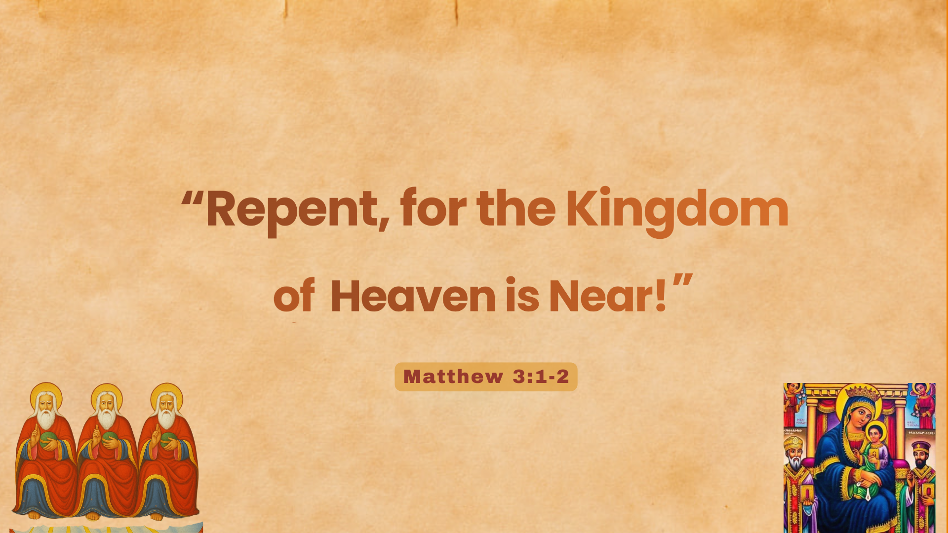 Repent, for the Kingdom of Heaven is Near hero artwork